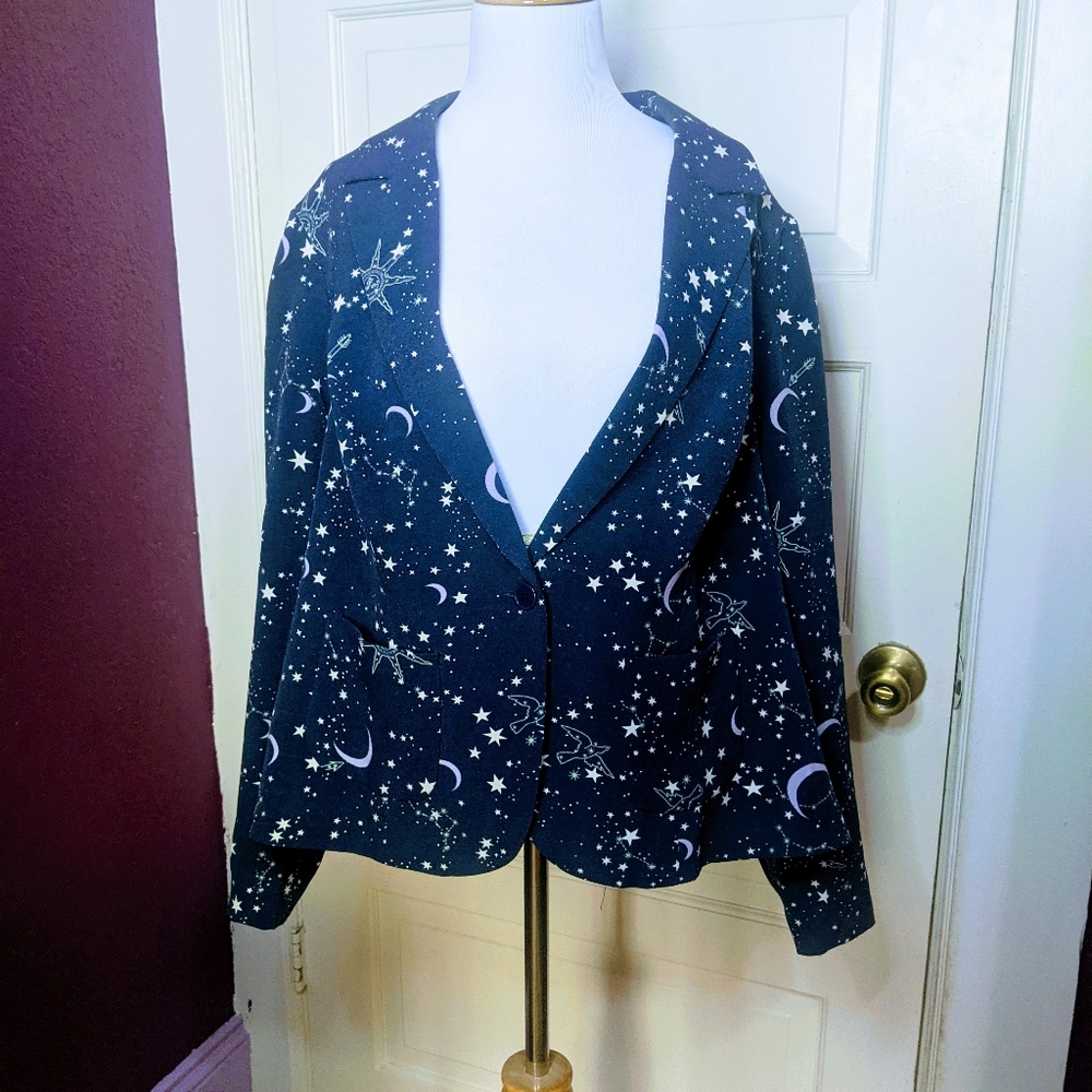🍉ModCloth Stargazing Splendor Blazer NWOT